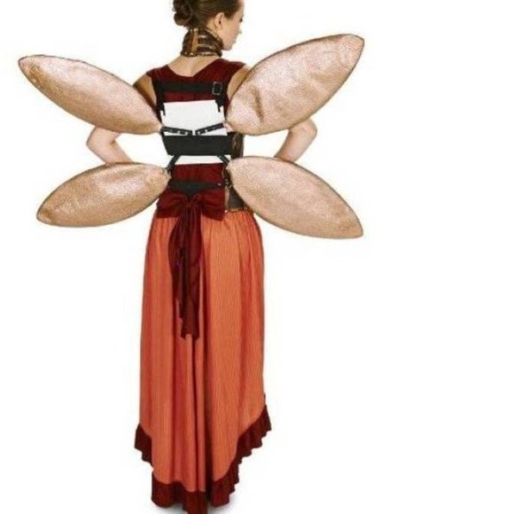 Steampunk Halloween Costume 19th Century Victorian Deluxe Medium 8 Pc Womens - Picture 2 of 14